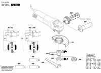 Bosch 3 601 H24 8R0 Gws 1400 Angle Grinder 230 V / Eu Spare Parts